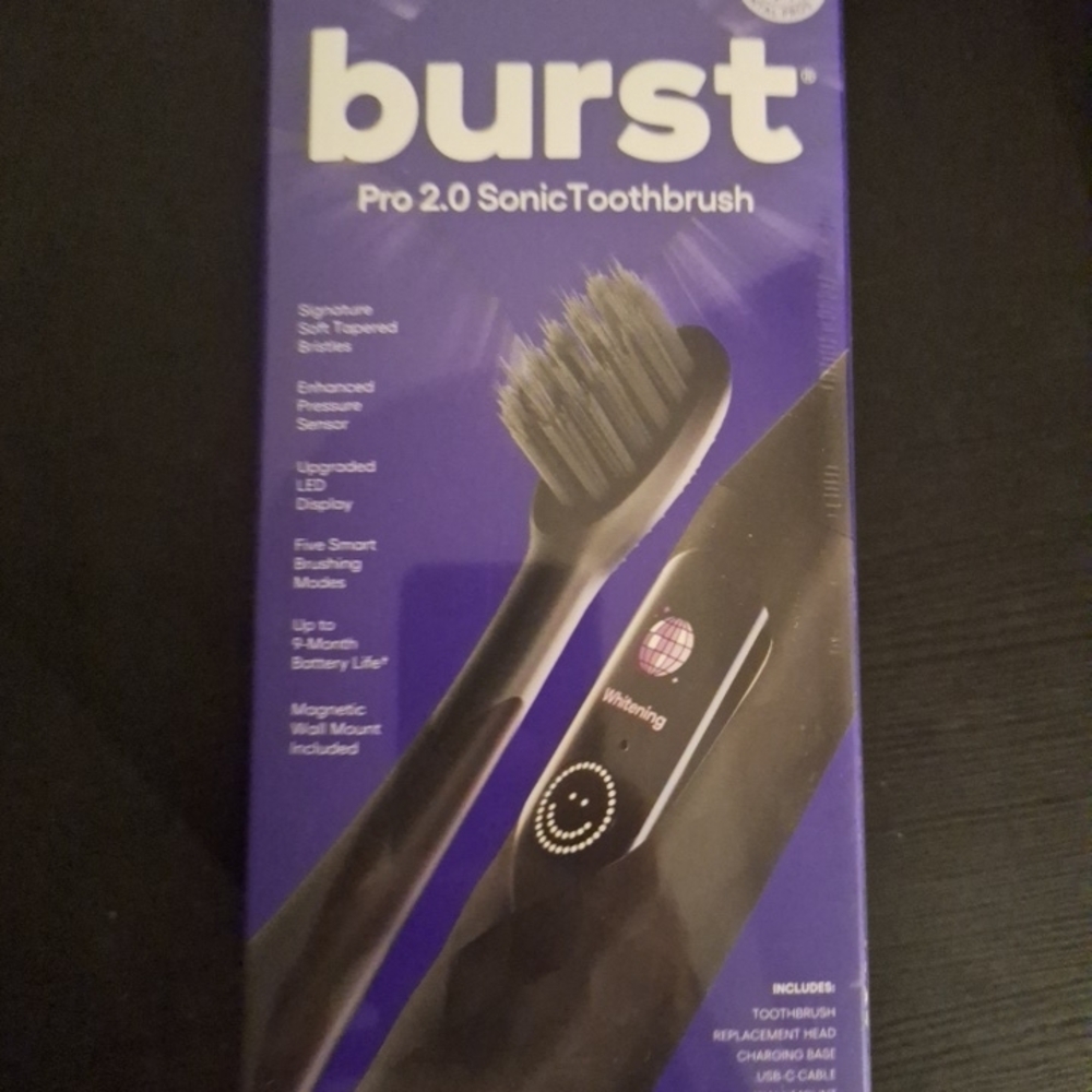 Burst Pro 2.0 Sonic Toothbrush - Black
